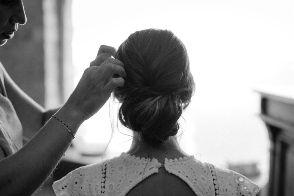 chignon bas flou - laure Baruch