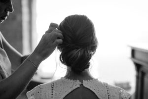 chignon bas flou - laure Baruch