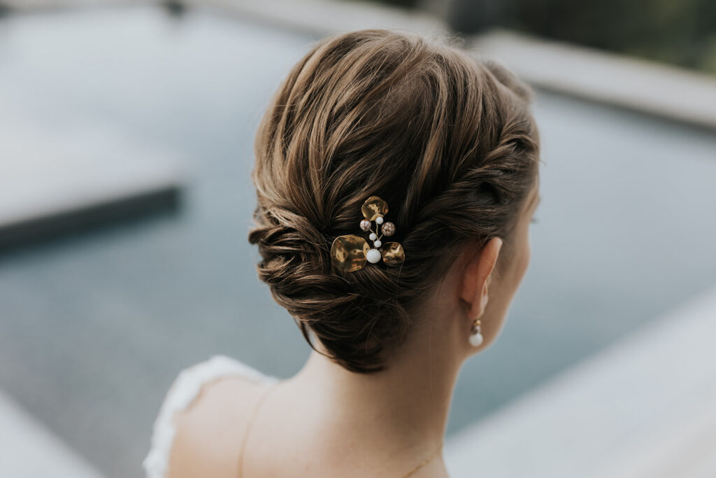 chignon bas moderne