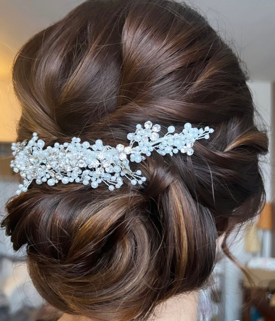 chignon texturé bas
