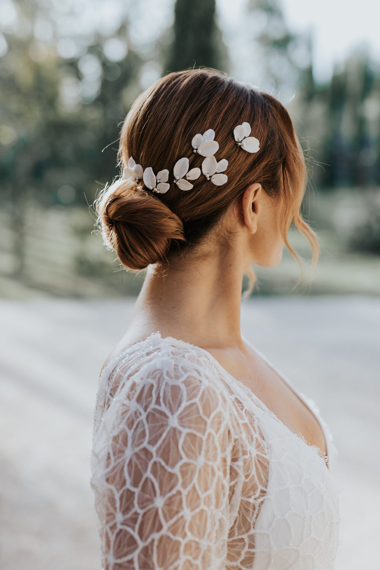 chignon bas elegant
